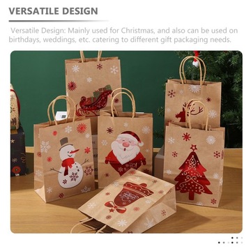 ДЕКОРАТИВНЫЕ ПОДАРОЧНЫЕ СУМКИ СУМКА ДЛЯ РОЖДЕСТВЕНСКИХ ПОДАРКОВ ПОДАРОЧНАЯ СУМКА