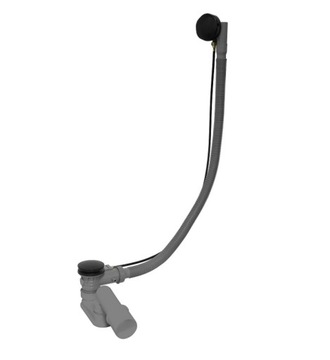 Riho Syfon CZARNY wannowy automatycz BLACK AT80100