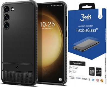 Etui do, SAMSUNG GALAXY S23 5G, Spigen i SZKŁO 3MK Case Futerał Obudowa