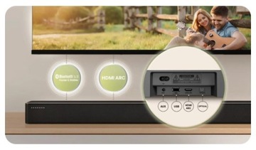 Soundbar Hisense HS2100 Głośnik 240W Bluetooth 2.1 CH Mocny Bass