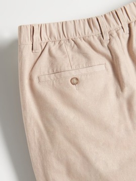 RESERVED spodnie chino len regular męskie XL