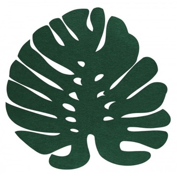 PODKŁADKA MATA NA STÓŁ 38 cm LIŚĆ MONSTERY FILCOWA