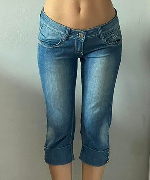 Spodnie jeansy damskie/młodzieżowe 3/4 roz.38