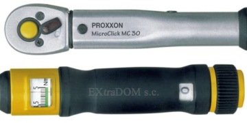 Динамометрический ключ PROXXON MICROCLICK MC320 1/4 дюйма, 6–30 Нм, 23349, калибровка