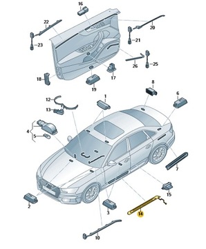 LISTWA PROGOWA SLINE PRZÓD LEWA AUDI A4 A5 B9 ASO