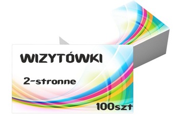 WIZYTÓWKI 100szt 2str Z GOTOWEGO PROJEKTU