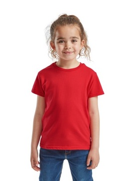T-SHIRT KOSZULKA DZIEWCZĘCY CZERWONY 152