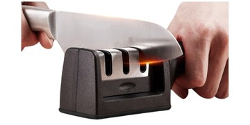 ТВЕРДАЯ ТОЧИЛКА ДЛЯ КУХОННЫХ НОЖНИЦ, КОМПАКТНЫЕ ТРЕХФАЗНЫЕ КОЛЕСА 3в1