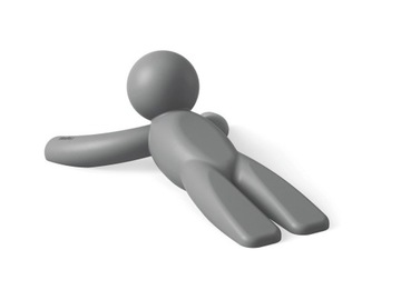 ДВЕРНОЙ СТОПЕР серый Buddy РЕЗИНОВЫЙ КЛИН ЗАМОК