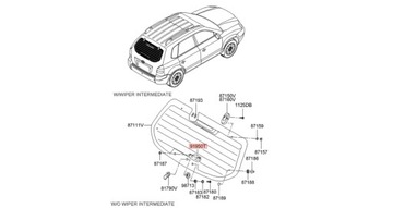 SPONY HYUNDAI TUCSON 2007 91950-2E000