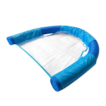 Krzesła siatkowe z pływającym makaronem, krzesło wodne w kolorze niebieskim 6,5 x 150 cm