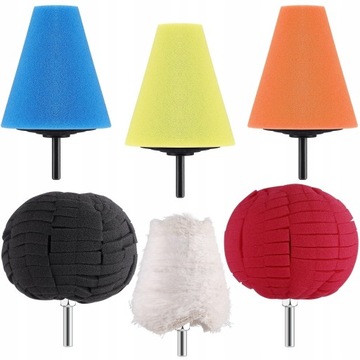6PCS Wheel Care Automotive Polishing Stożka