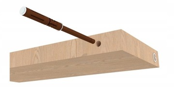 Подвесная полка в деревенском стиле 60см х 20см х 4см www.funky-rustic.com