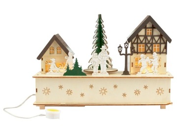 Świąteczna dekoracja Bożonarodzeniowa ulica LED LIVARNO ok. 27 x 18 x 10 cm