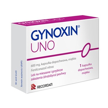 Gynoxin UNO globulki dopochwowe 600mg 1 kapsułka
