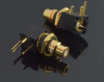 РАЗЪЕМ RCA ДЛЯ ПЕЧАТНОЙ ПЛАТЫ AUDEN GPCB2-R RED TEFLON