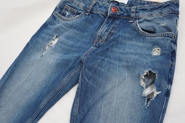 ZARA spodnie jeansy z dziurami r 34