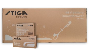 АККУМУЛЯТОРНЫЙ СНЕГОУборщик STIGA 300E SET E420 2Ah+ Зарядное устройство