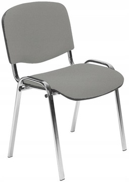 Krzesło konferencyjne tapicerowane ISO CrC12 SZARE