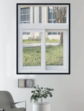 МОСКИТНАЯ СЕТКА ДЛЯ ОКОН ОКОННАЯ СЕТКА STRONG SOLID WHITE 130X150 CM + VELCRO