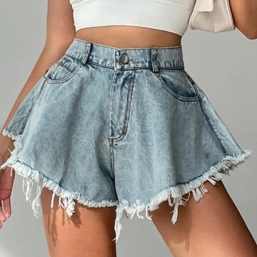 Women Denim Shorts Jeans Summer Beach Clothing Fem