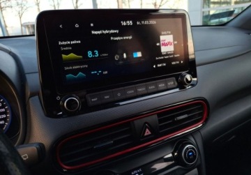 Hyundai Kona I Crossover 1.6 GDi Hybrid 141KM 2020 Hyundai Kona Hyundai Kona 1,6 141KM, Hybryda (HEV), Salon Polska, Style 1.6, zdjęcie 21