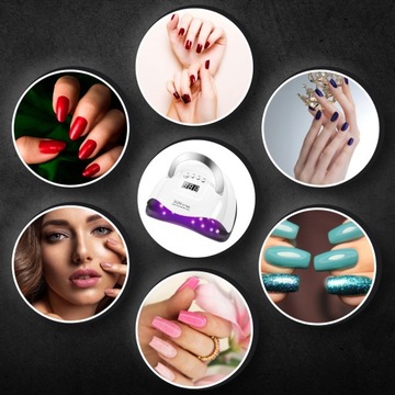 ЛАМПА ДЛЯ НОГТЕЙ 220 Вт ДЛЯ ГИБРИДНЫХ УФ-ГЕЛЕЙ LED SUN X7 LCD DUAL MAX МОДЕЛЬ 2024 г.