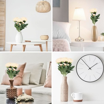 ИСКУССТВЕННЫЕ ЦВЕТЫ Букет пионов для балкона, декоративные листья как живые, 66 см