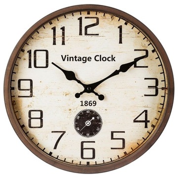 ZEGAR RETRO VINTAGE LOFT 30 cm