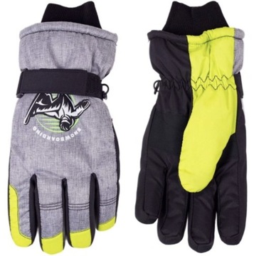 YO RĘKAWICZKI NARCIARSKIE DZIECIĘCE RĘKAWICE ZIMOWE PIĘCIOPALCZASTE 18 CM