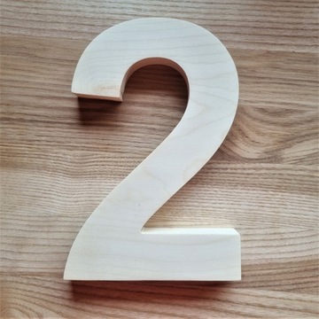 Деревянные цифры, деревянные цифры, 30 см, классика.