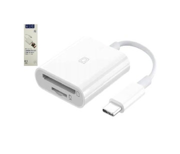 KABEL ADAPTER OTG PRZEJŚCIÓWKA Z USB-C NA CZYTNIK KART SD MICROSD TF