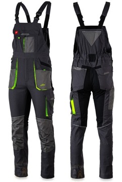 OGRODNICZKI ROBOCZE SLIM FIT SPODNIE OCHRONNE NA SZELKACH BHP XL / 52
