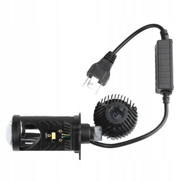 SOCZEWKI PROJEKTORY LAMPY H4 MINI Bi-LED 5500K