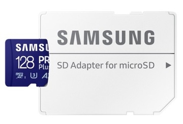 КАРТА ПАМЯТИ SAMSUNG microSDXC 128 ГБ PRO PLUS + АДАПТЕР
