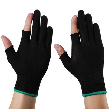 12PC Double half finger gloves labor protection