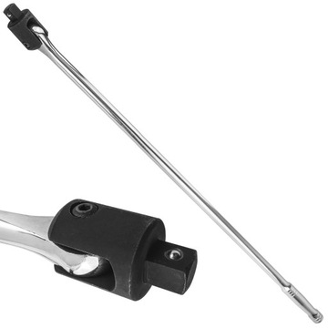 POKRĘTŁO PRZEGUBOWE ŁAMANE UCHYLNE 3/4 DŁUGIE 975 MM Cr-V DO NASADEK