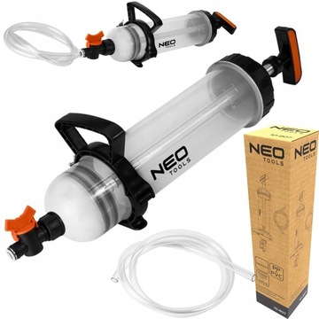 ШПРИЦ МАСЛЯНЫЙ ВСАСЫВАТЕЛЬ ТОРМОЗНАЯ ЖИДКОСТЬ ТОПЛИВО 1,5 Л НЕО СМАЗКА