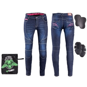 Damskie jeansy motocyklowe W-TEC Rafael 5XL