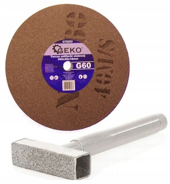 TARCZA DO SZLIFIERKI STOŁOWEJ 200x20x16 G60 ŚCIERNICA OBCIĄGACZ DIAMENTOWY