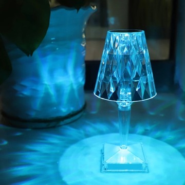 Светодиодная 3/7/16 цветов Хрустальная настольная лампа Роза Свет Романтическая алмазная атмосфера