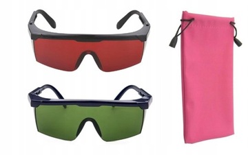ZESTAW OKULARY OCHRONNE DO DEPILACJI LASEROWEJ LASERA IPL + ETUI
