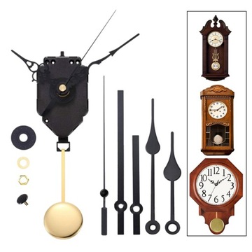 Маятниковый механизм часов, часы своими руками, механизм гонга, длинные 3 комплекта стрелок