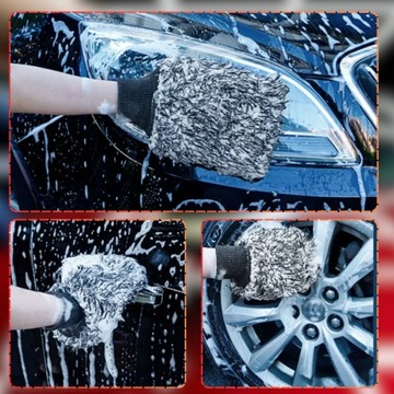 Мягкая многофункциональная перчатка-кисть для дисков из микрофибры, набор 2 шт.