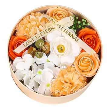 Kwiat mydła róże w pudełku flower box prezent