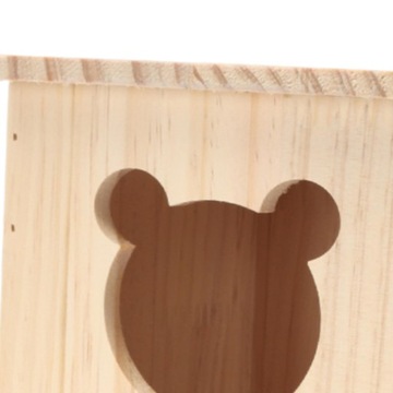 Домик для хомяка, маленький деревянный домик для хомяка, стиль А