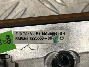 BMW F10 F11 DEKORACE LIŠTA ZDOBENÁ DVEŘE PRAVÝ PŘEDNÍ 7225550