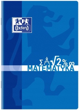 Zeszyt w kratkę A4/60 Oxford matematyka niebieski