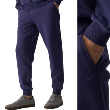 SPODNIE MĘSKIE 4F DRESOWE SPORTOWE JOGGERY DRESY NA CO DZIEŃ