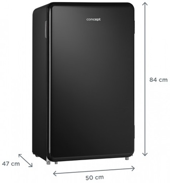 Concept LTR3047bc РЕТРО Подстольный холодильник, черный